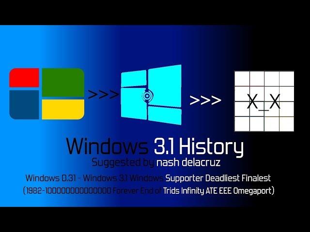 Windows 3.1 History (1982-100000000000000 Forever End of Trids Infinity ATE EEE Omegaport)