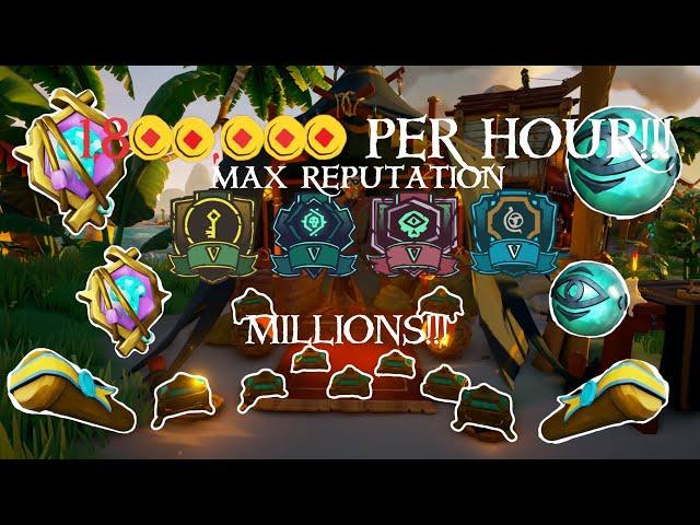 How To Get Infinite Gold & Reputation In Sea of Thieves (1,8 mil gold per hour)