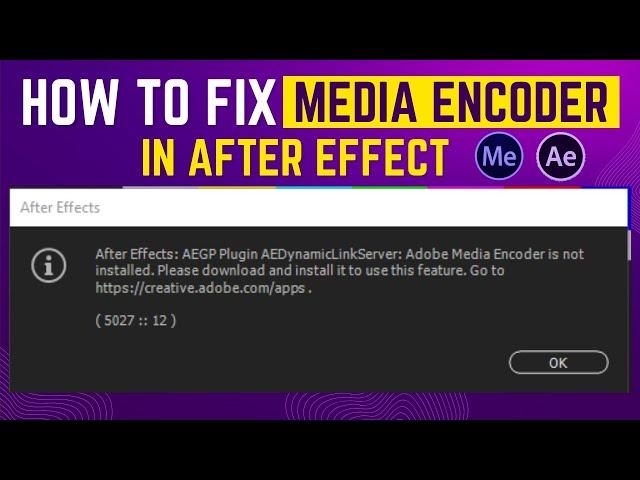 How to connect Media Encoder with After effect  | AEGPpluginAEDynamicLinkServer | 2022