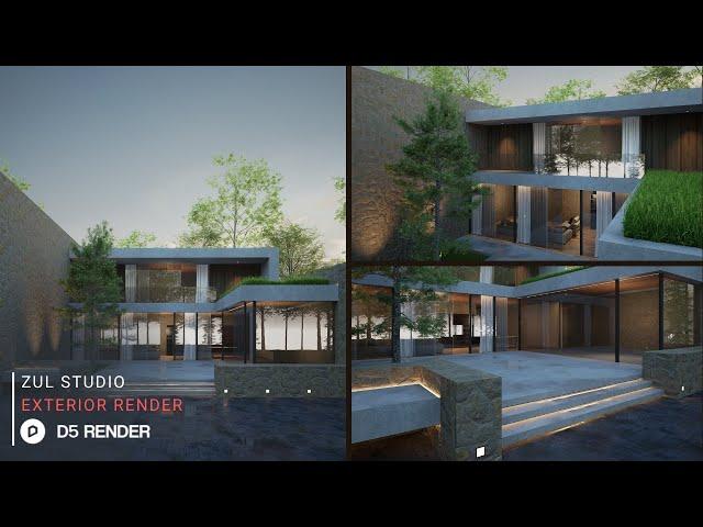 Image & Animation with D5 Render | Private House 271 Part 2 | Downloadable File Included