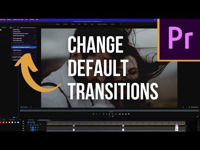 How To Change Default Transition Length In Premiere Pro For Audio & Video Fades