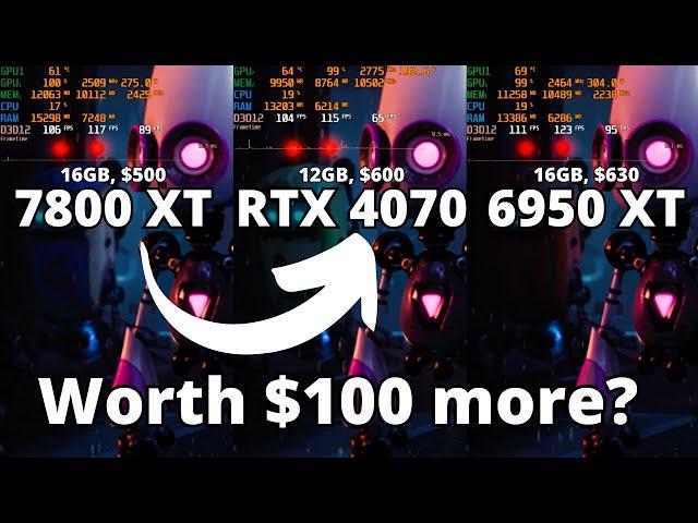 RX 7800XT vs RTX 4070 vs RX 6950 XT- In the newest games!!! (Starfield, Unreal Engine 5, and More!)