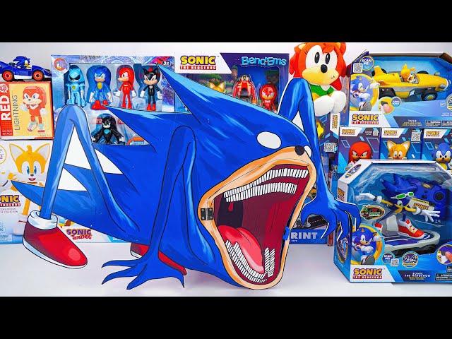 Sonic The Hedgehog 3 Movie Toys Unboxing Review | Shin Sonic Tapes Box | Sonic Shadow Tails