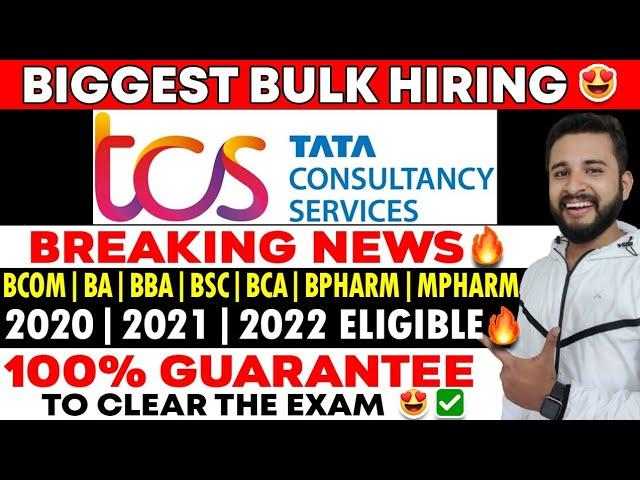 TCS BIGGEST BULK HIRING FOR FRESHERS | FULL REGISTRATION PROCESS | TCS OFF CAMPUS HIRING | TCS BPS