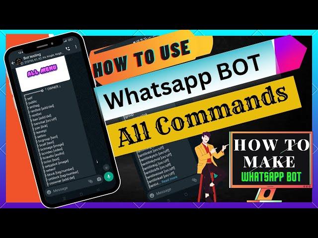 Whatsapp Bot 2023 Commands || How to Use Whatsapp Bot || How to make Whatsapp Bot