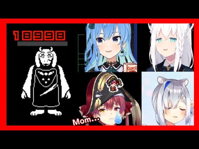 Hololive members Reaction To Killing Toriel【 Hololive ▷ Eng sub】