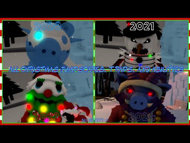 Piggy [PIGMAS]: EVERY Christmas Skins JUMPSCARES, TRAPS, and ABILITIES From 2020 - 2024