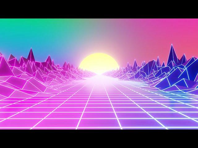 SYNTHWAVE Background COMPILATION  No Copyright Background | Video 4K Video (Ultra HD)