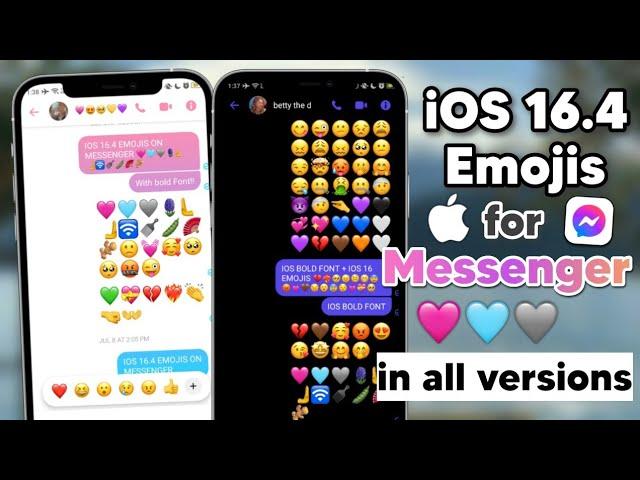 Change Messenger Emojis to iPhone Style in latest version for ANY Android