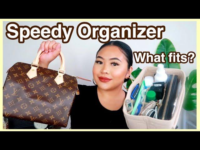 LOUIS VUITTON SPEEDY 25 | WHAT FITS + BAG ORGANIZER!