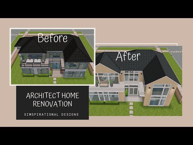 ARCHITECT HOME RENOVATION | W/ Partition Glitch | The Sims Freeplay | Simspirational Designs