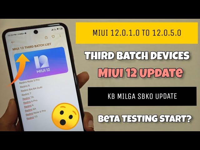 OFFICIAL INDIA - MIUI 12 Third batch MIUI 12.0.1.0 Stable Update Info.. | Redmi 6/6a/7/7a/8/8A/8A