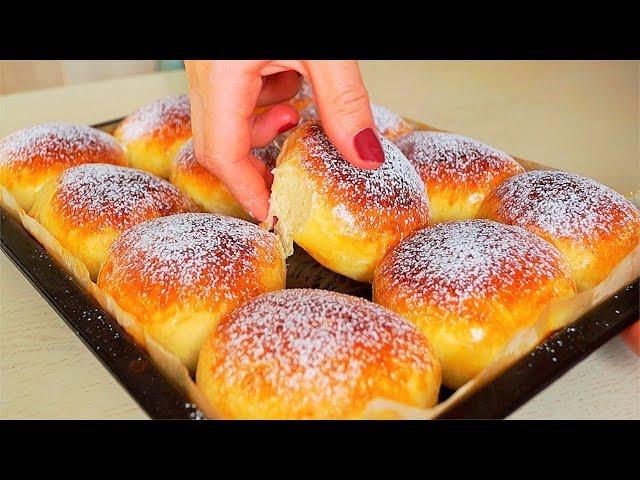 Пуховые булочки с начинкой | Мягкие, Пышные и Очень-очень вкусные!