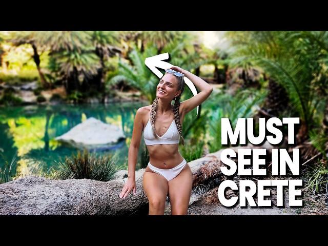 One of the LARGEST Palm Tree Forests in Europe! Preveli Beach CRETE