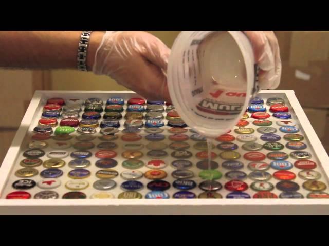 Bottle Cap Bar Top Tutorial