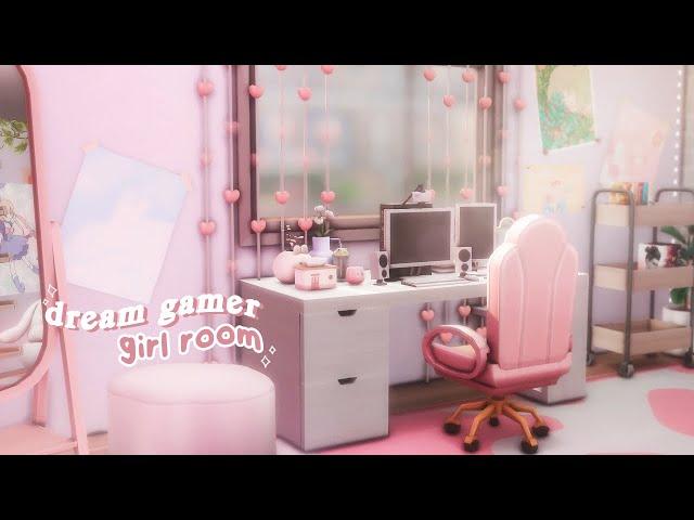 building my dream gamer girl room in the sims 4 