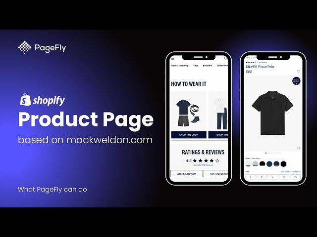 Shopify Product Page example built by PageFly #1 Shopify Page Builder