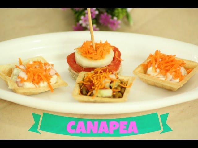 Canapé | 2 mins Appetizer | Eggless | Veg