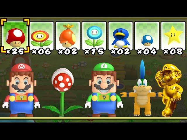 What happens when Different Characters uses Mario's Power-Ups?