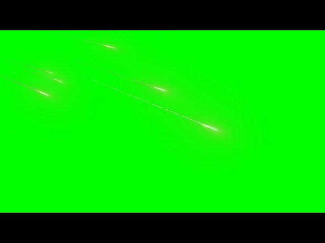 Meteor Entering Earth & Meteors Scatering Green Screen Video