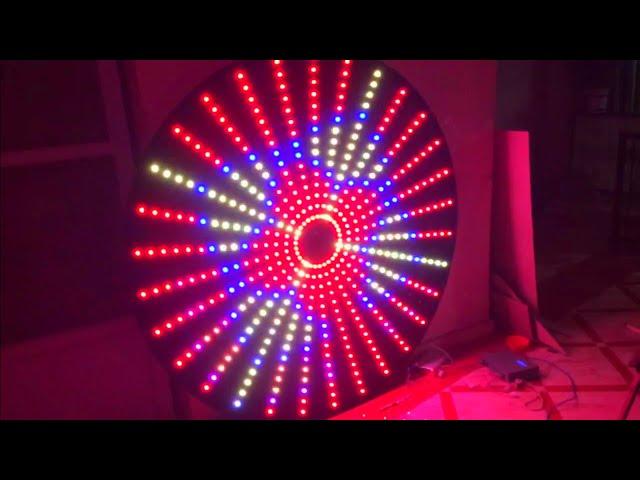 Circle LED Pixel using by t1000s Controller and Effects LEDEdit 2014 Make by Waled Lotfi from Egypt