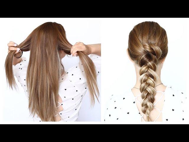  Stop doing a simple braid! Begin your braid like this instead #hairstyles #braids #hairtutorial