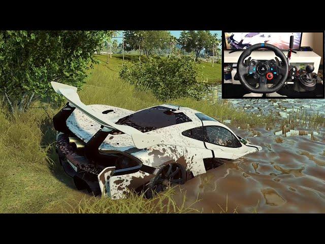 NFS HEAT Rebuilding a MCLAREN P1 GTR - Logitech G29 gameplay