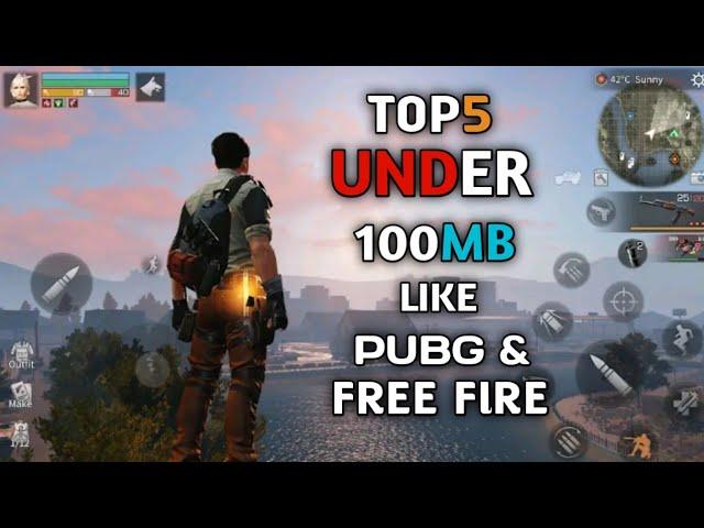 Top 5 Best Battle Royal Games Like PUBG for Android 2021 | Games like PUBG and Freefire Under 100 MB