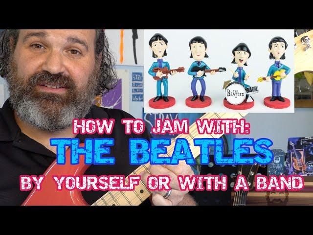 "Don't Let Me Down" JAMMING WITH THE BEATLES:  Electric OR Acoustic GUITAR IMPROVISATION Lesson.