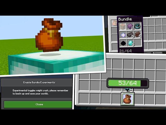 Minecraft Bedrock is Getting Inventory Bundles in 1.20!