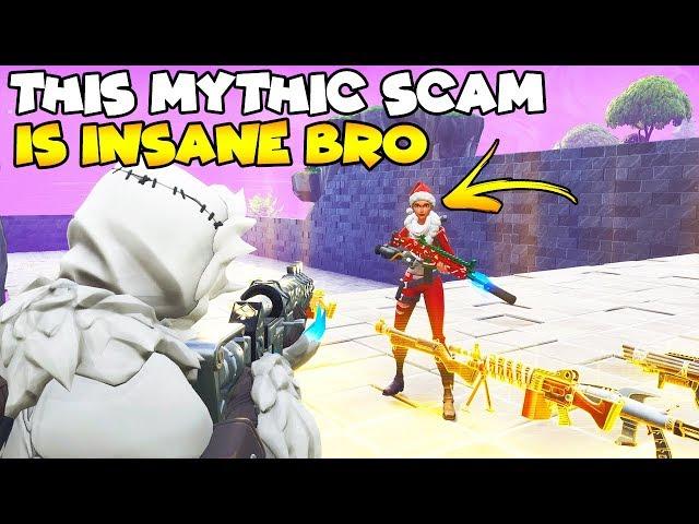 This MYTHIC Scam Box is INSANE!  (Scammer Gets Scammed) Fortnite Save The World