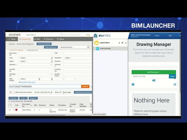 Oracle® Aconex to Zutec Integration by BIMLauncher