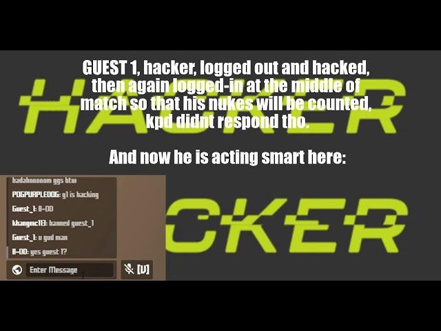 Clever hackers for nukes in Krunker be like