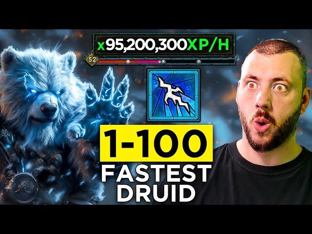 Season 5 Speedrun 1-100 Fastest Druid in Diablo 4