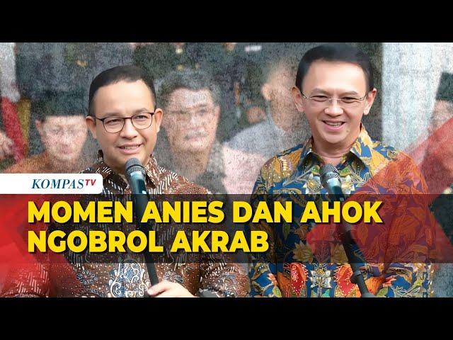 Jawaban Anies dan Ahok Ditanya Isi Obrolan Saat Duduk Bersebelahan di Balai Kota