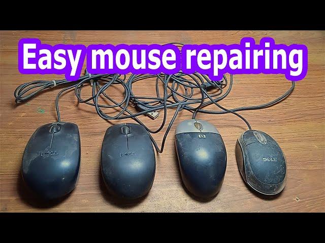 computer mouse repairing easily at your home.