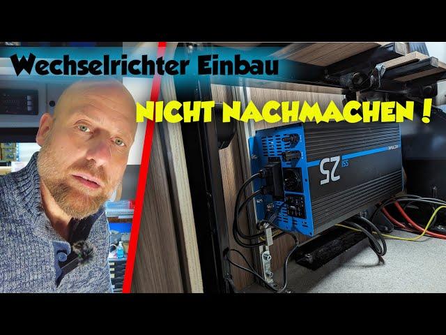 WECHSELRICHTER EINBAU | ECTIVE SSI 25 | Klappt der Einbau ? Endlich 230V im WOHNMOBIL | CARDOG