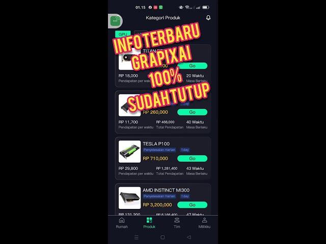 INFO TERBARU GRAPIXAI  SUDAH SCAM ATAU  TUTUP  @GRAPINDOProduction @niancreator