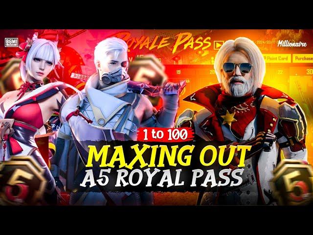 Maxing Out New A5 Royal Pass | A5 Royal Pass Maxing Out | New A5 Royal Pass Maxed Out BGMI