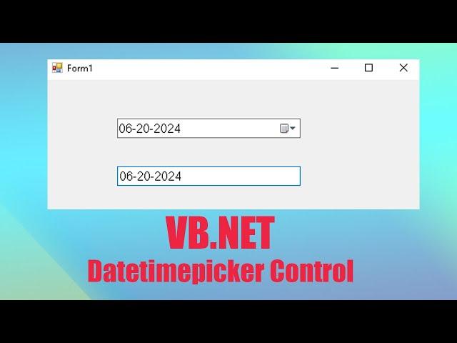 VB.Net Tutorials - How to use Datetimepicker control