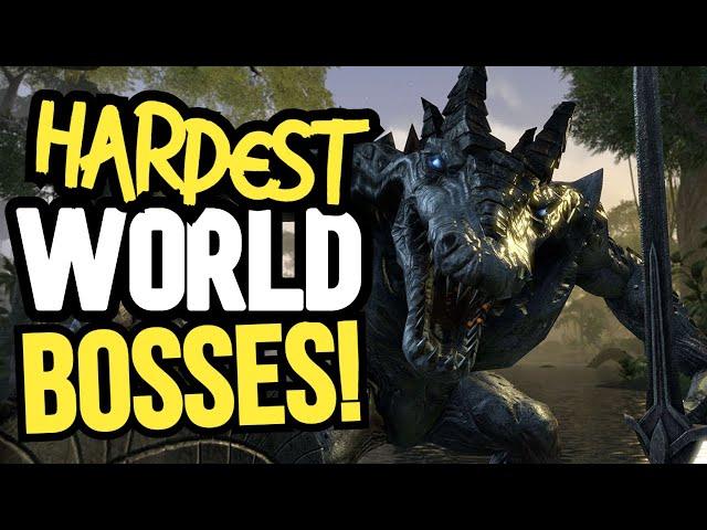 Top 10 HARDEST World Bosses In The Elder Scrolls Online! Can YOU Solo These Bosses?