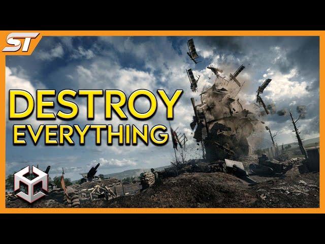 DESTRUCTION in Unity (FREE OpenFracture Tutorial)