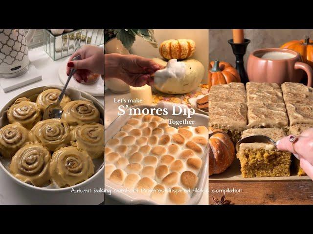 Autumn baking comfort videos Pinterest inspired | Tiktok compilation