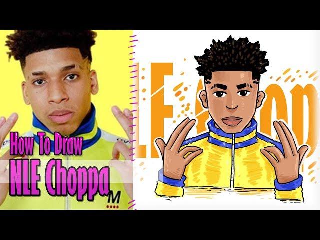 how to draw NLE choppa step by step