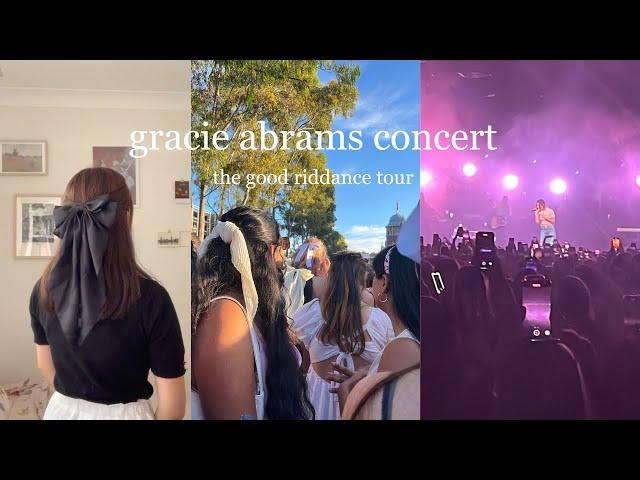 gracie abrams concert vlog