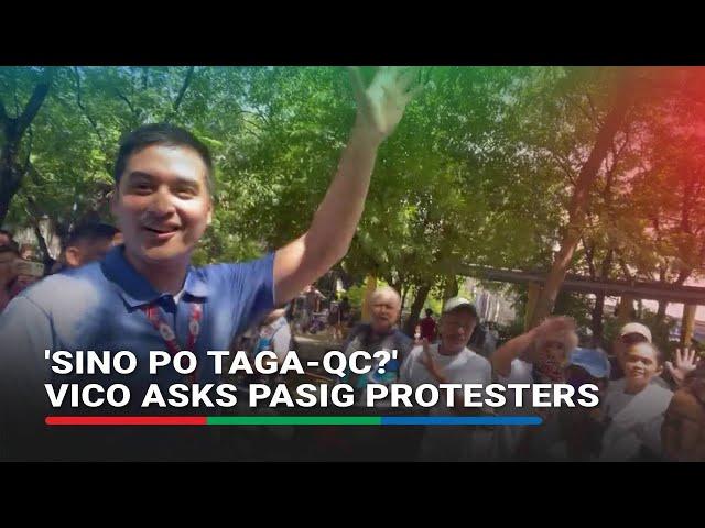 'Mga hakot'? Protesters' reaction to Vico's question confirms his suspicion | ABS-CBN News