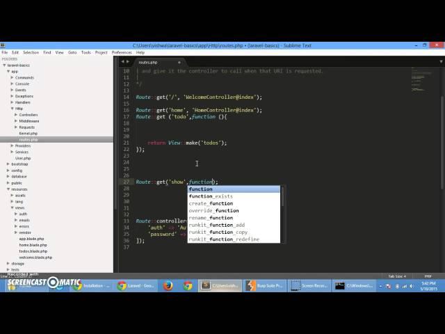 Laravel Tutorial Part 2: Routes  and Views