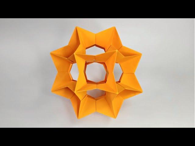 Origami ELECTRA kusudama ( 24 modules ) by David Mitchell