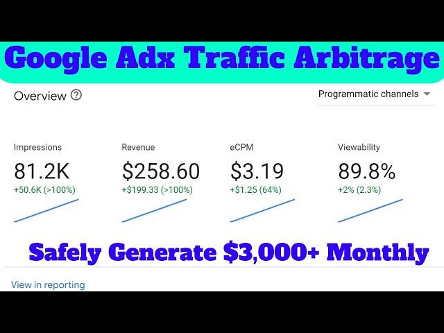 Google Adx Traffic Arbitrage   Safely Generate $3,000+ Monthly Income Mr Naveed Shah