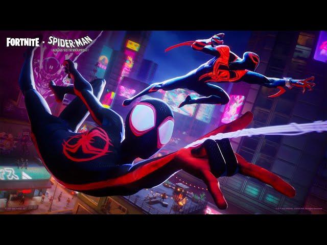 Miles Morales and Spider-Man 2099 Swing Into Fortnite